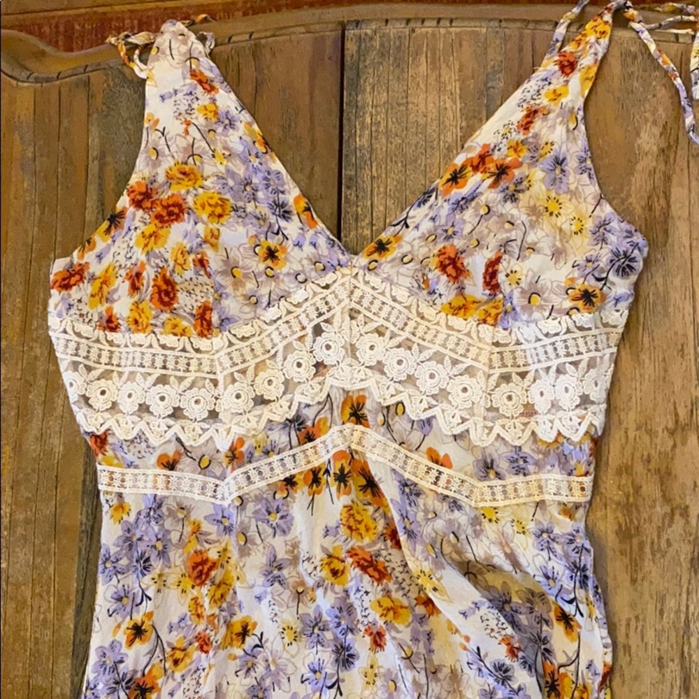 NWOT Free People Intimately floral maxi dress - Picture 7 of 8